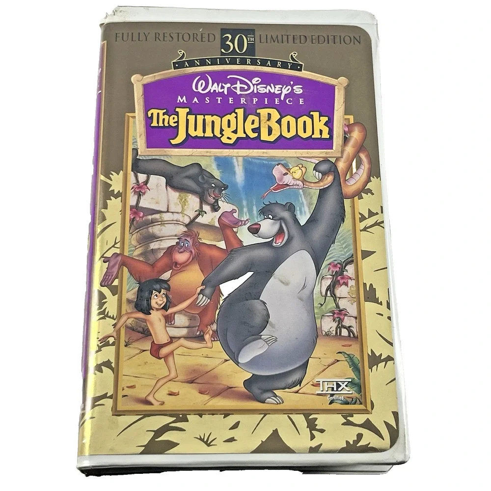 Disney Jungle Book VHS 30th Anniversary Clamshell Masterpiece